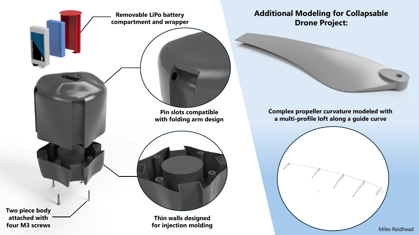 Foldable Drone Body: additional modeling