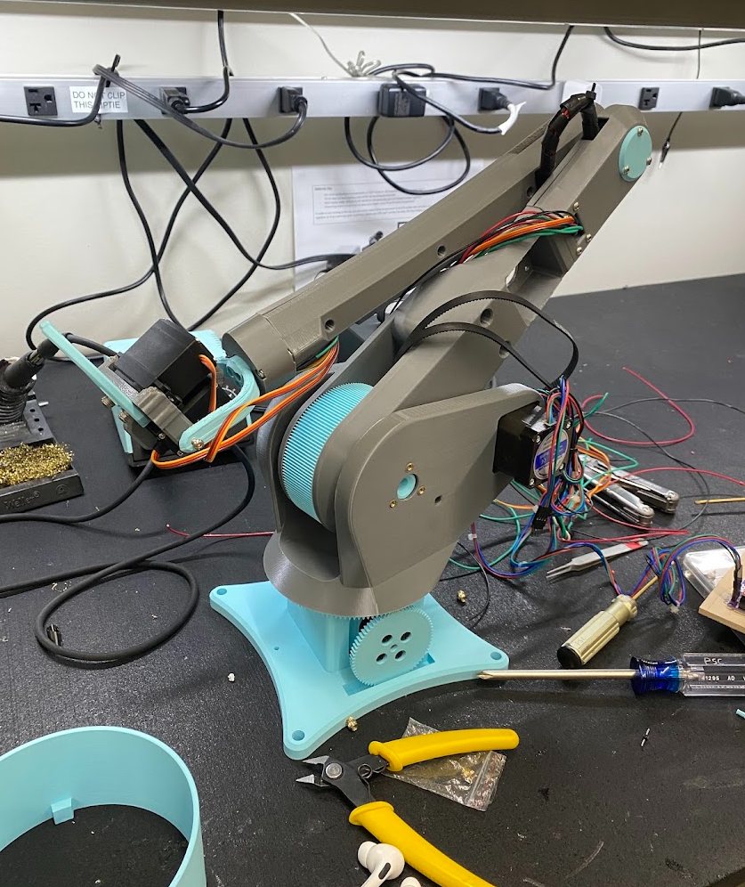 Assembly in progress